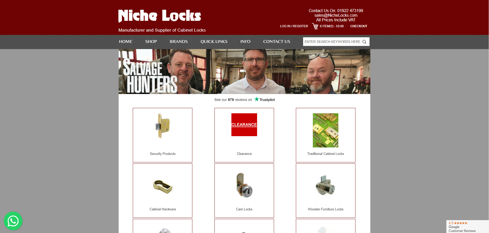 Niche Locks Website