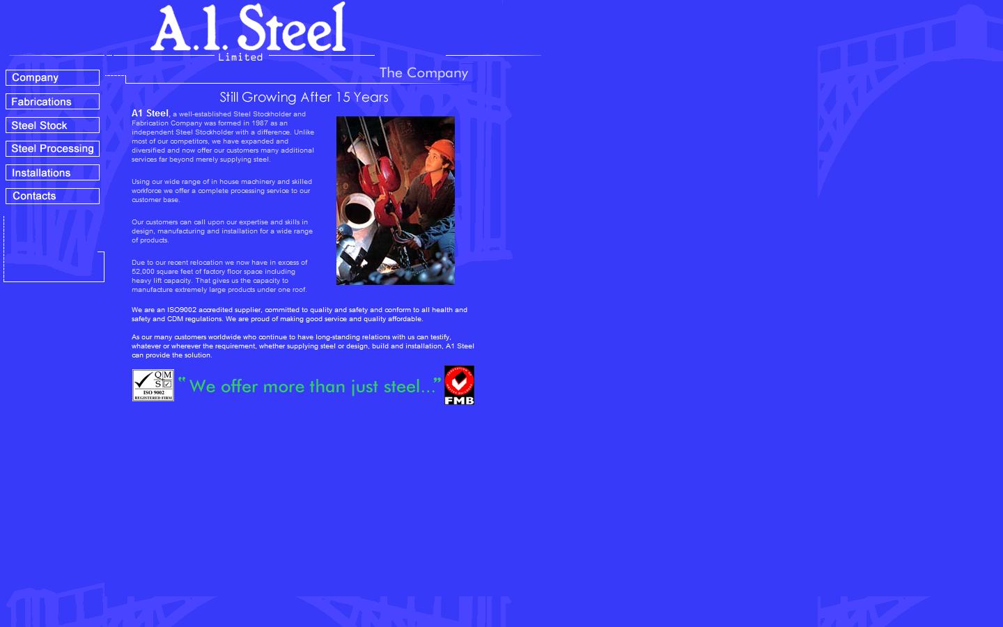 A1 Steel Ltd  Website