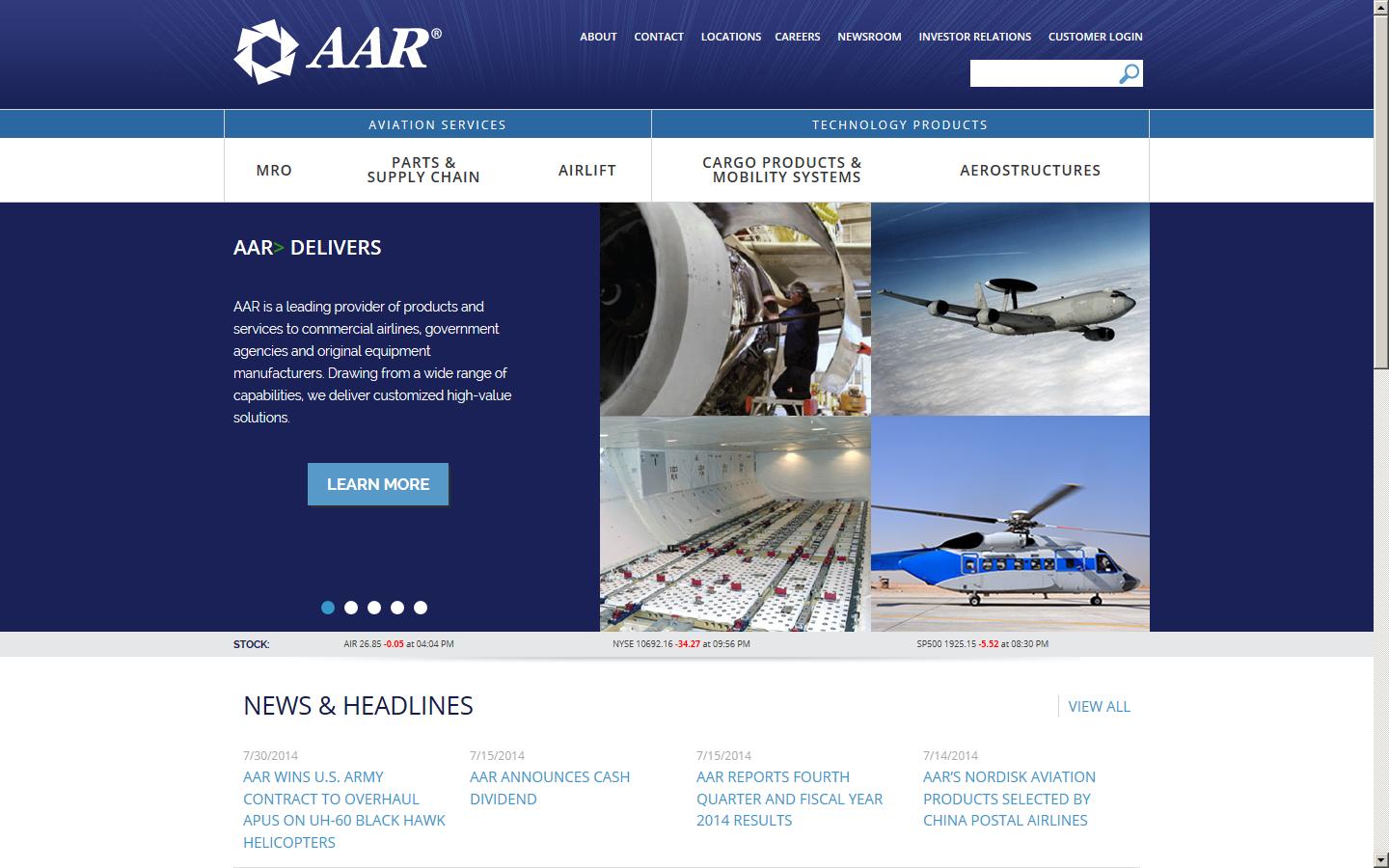 AAR aarcorp.com Website