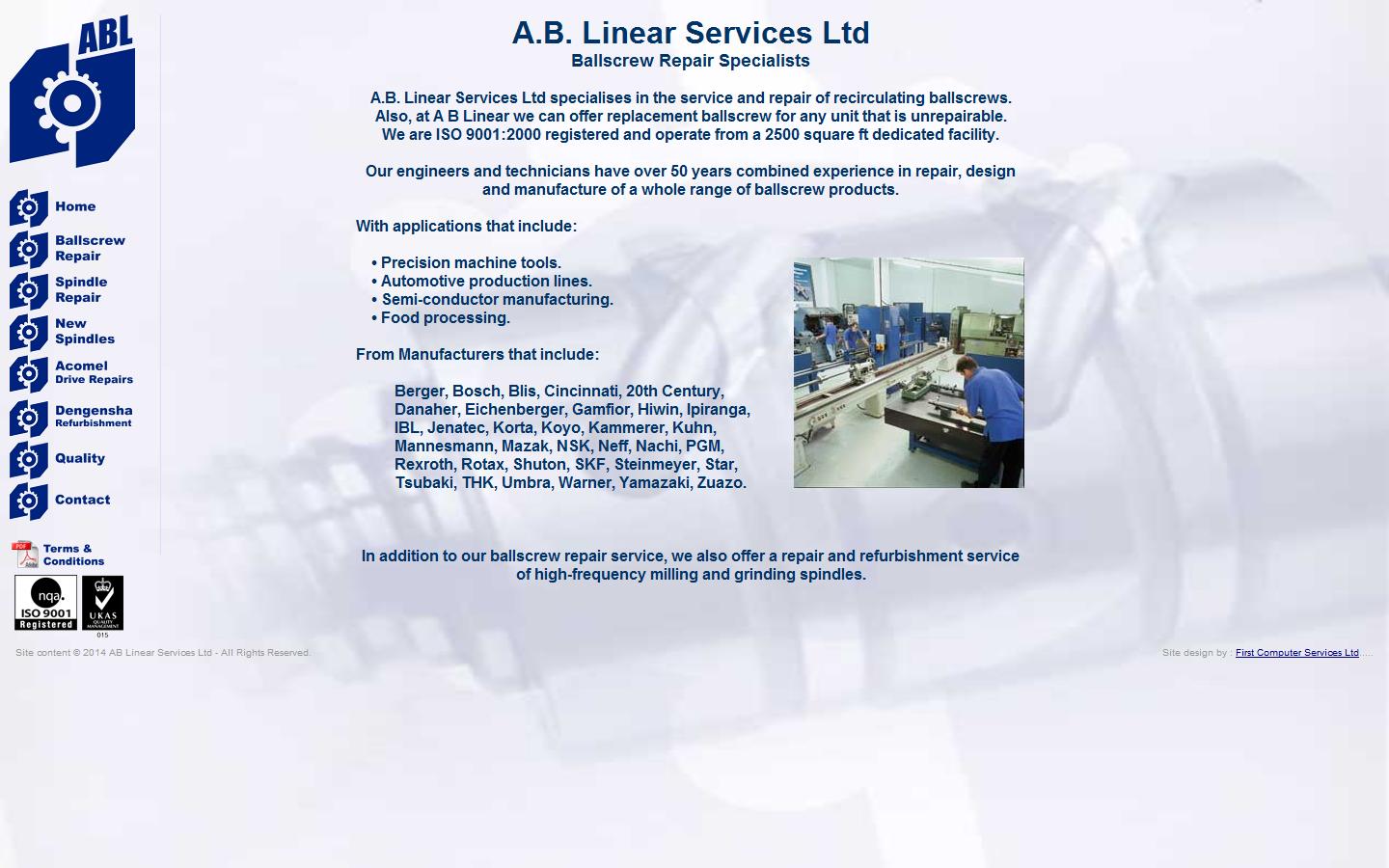 ABLinear Services Ltd Website