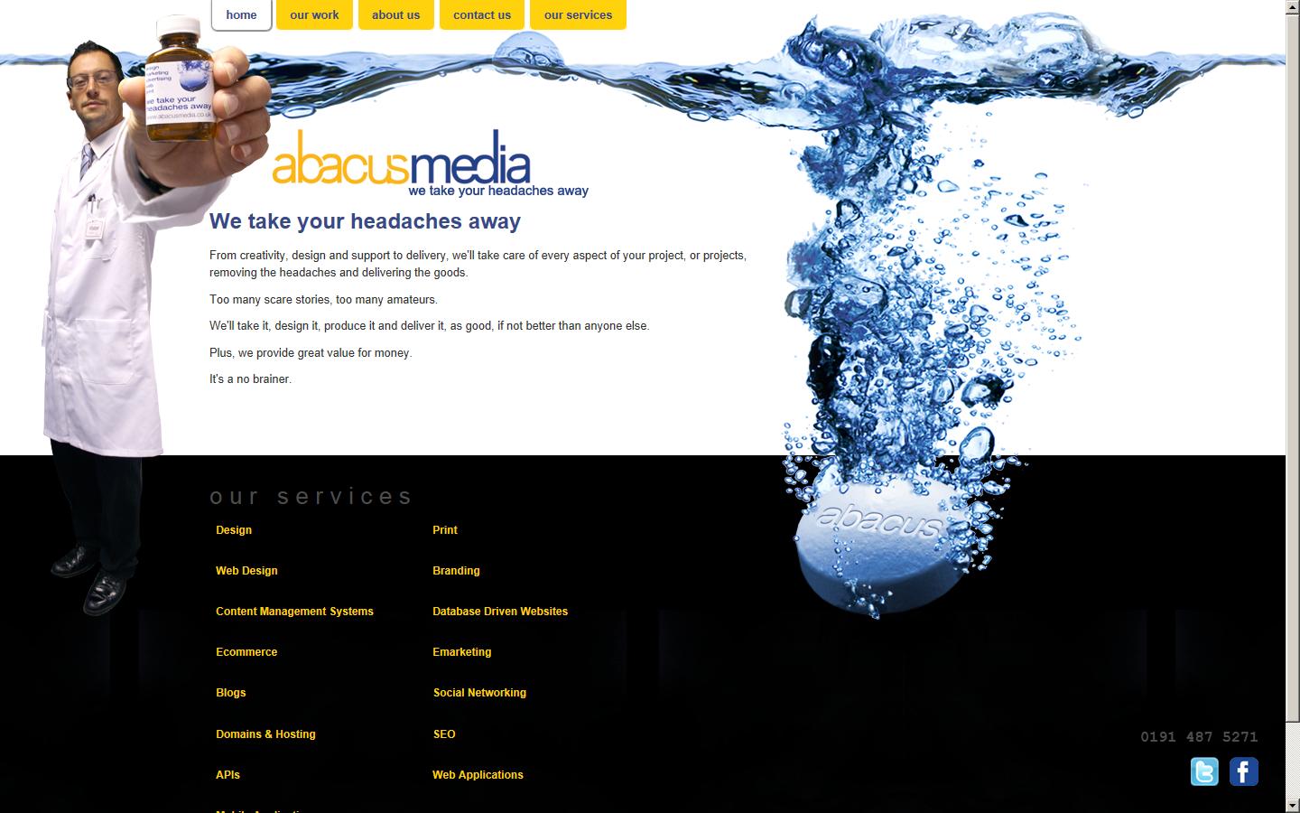 Abacus Media Ltd Website