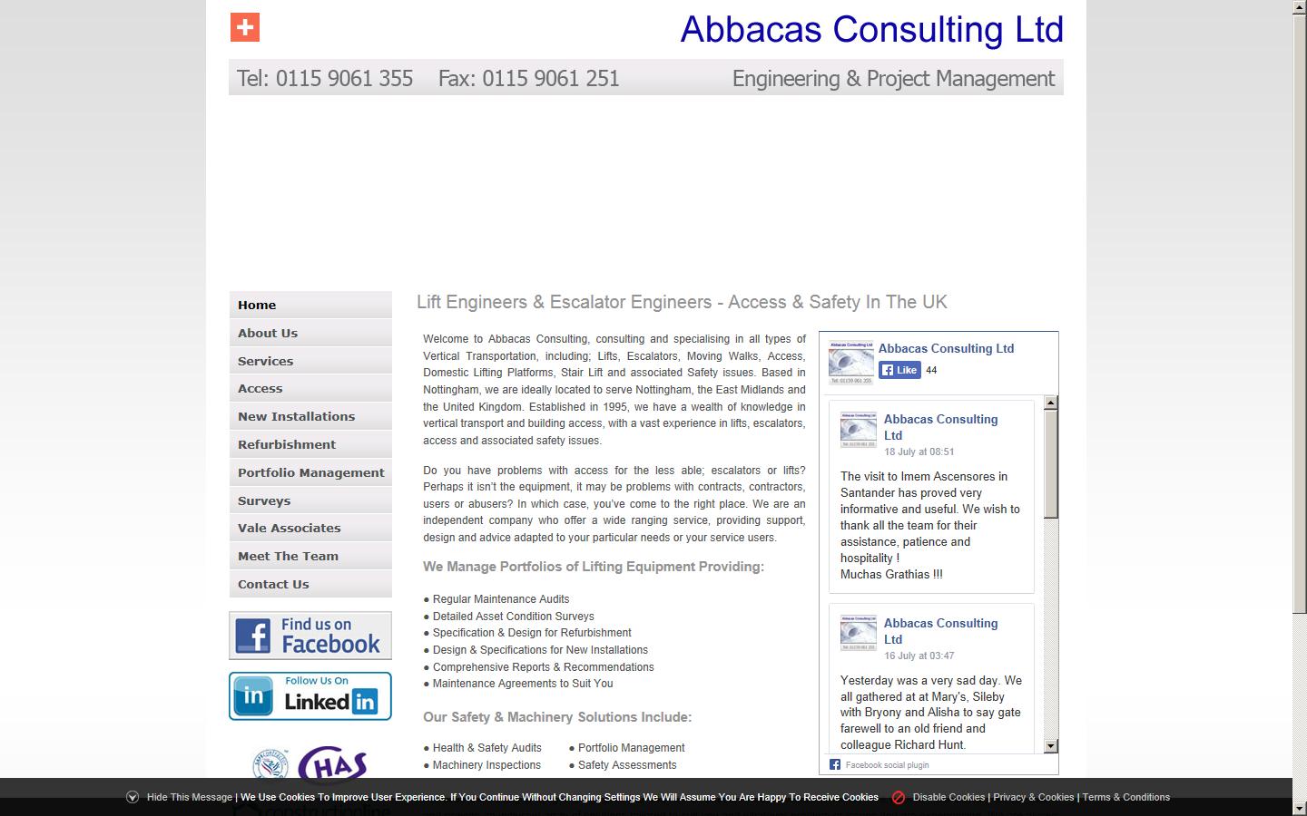 Abbacas Consulting Ltd Website