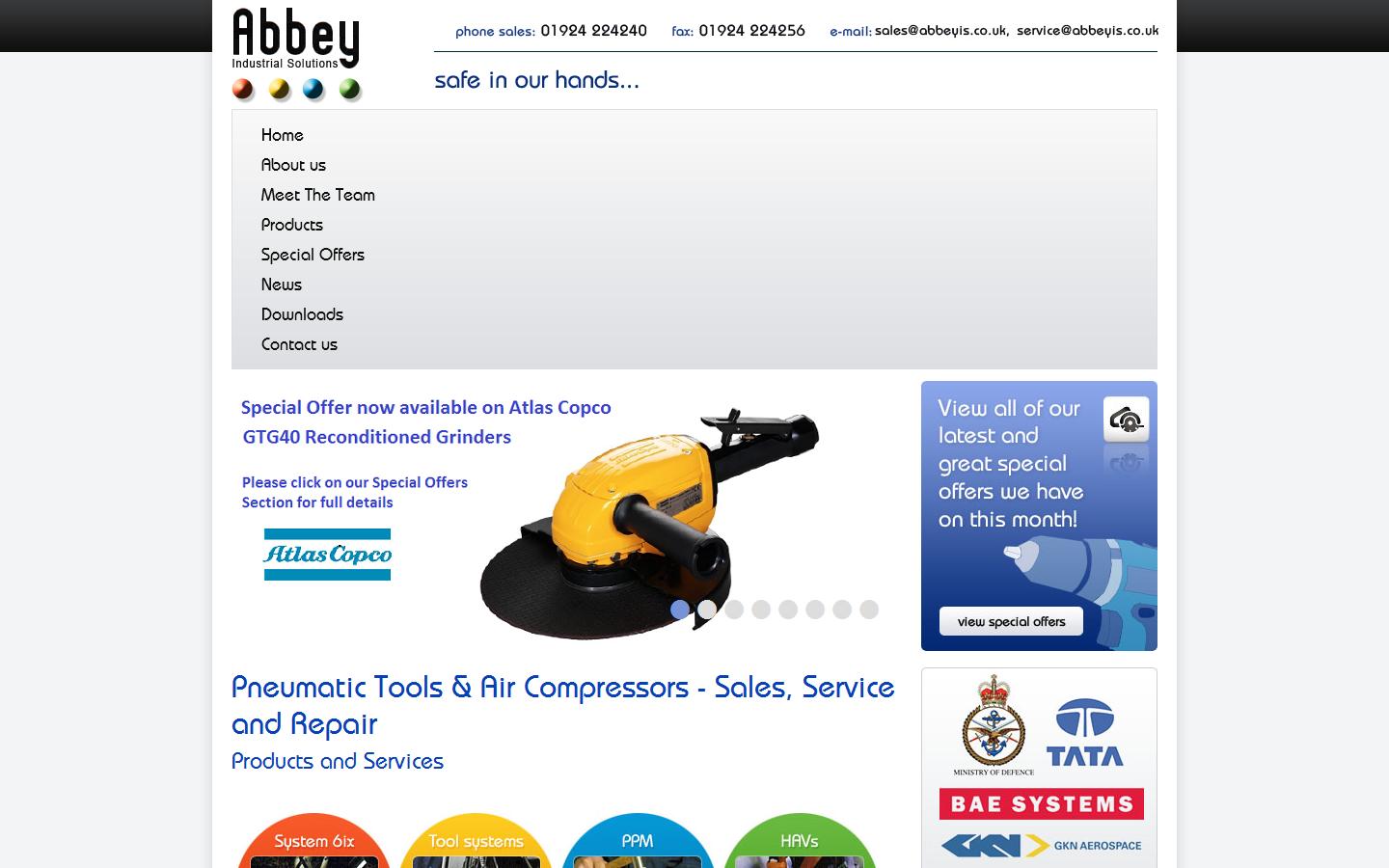 Abbey Industrial Solutions Ltd Website