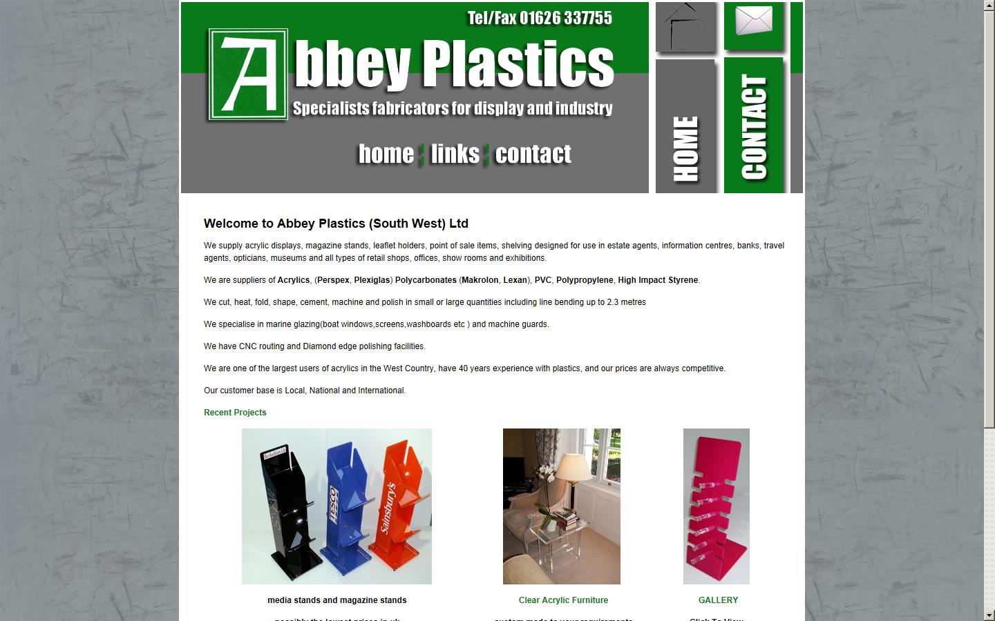 Abbey Plastics Ltd  Website