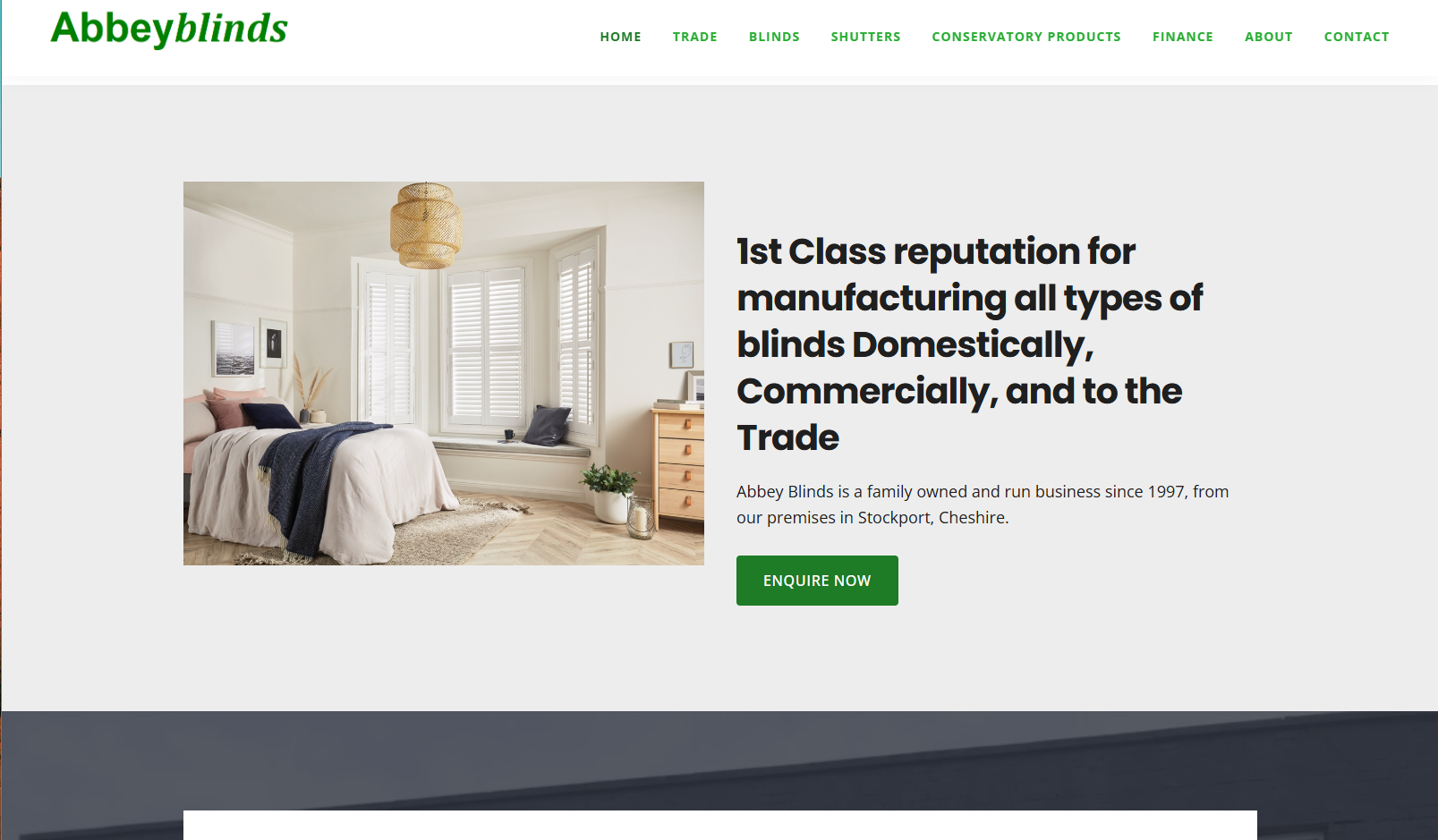 Abbey Blinds Ltd Website