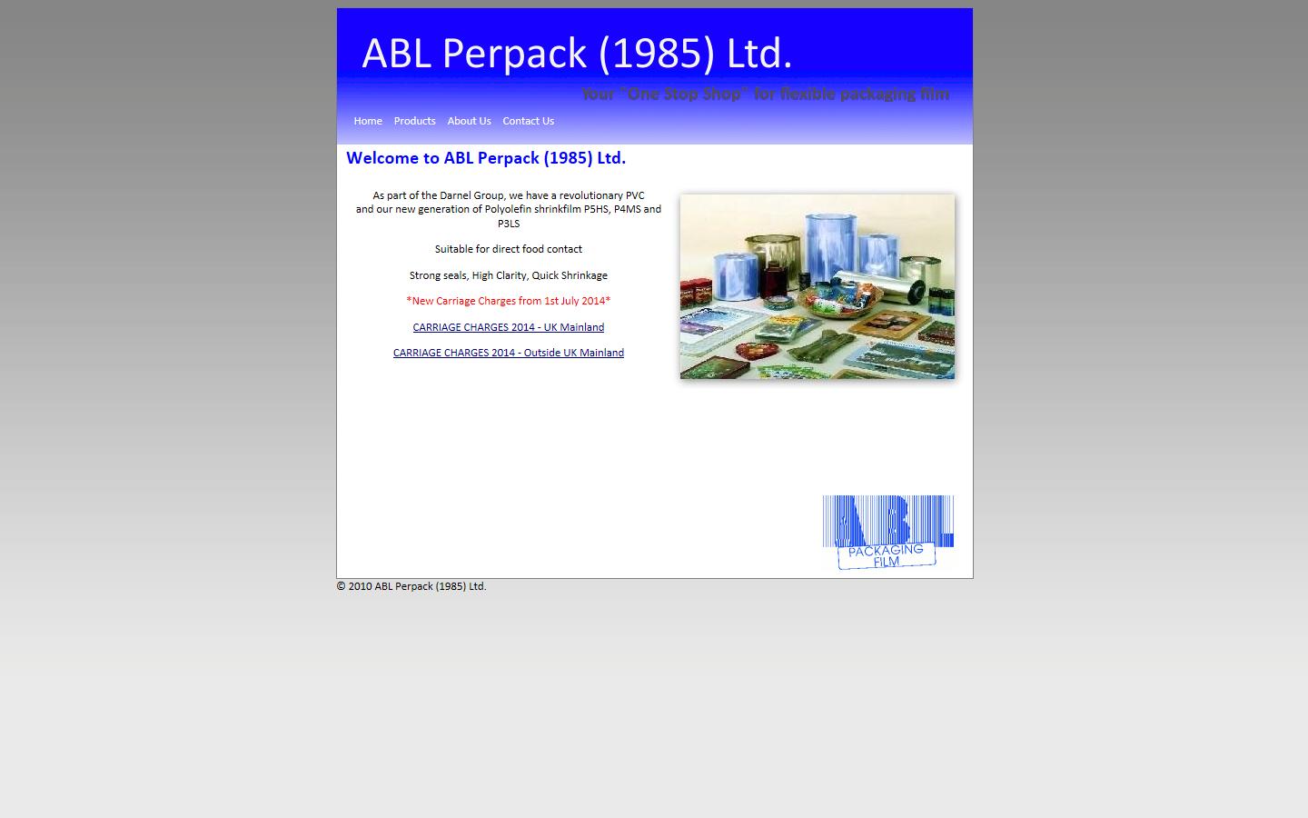 ABL Perpack (1985) Ltd. Website