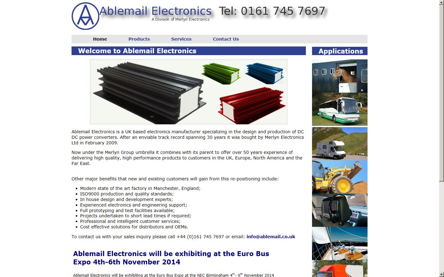 Ablemail Electronics Website