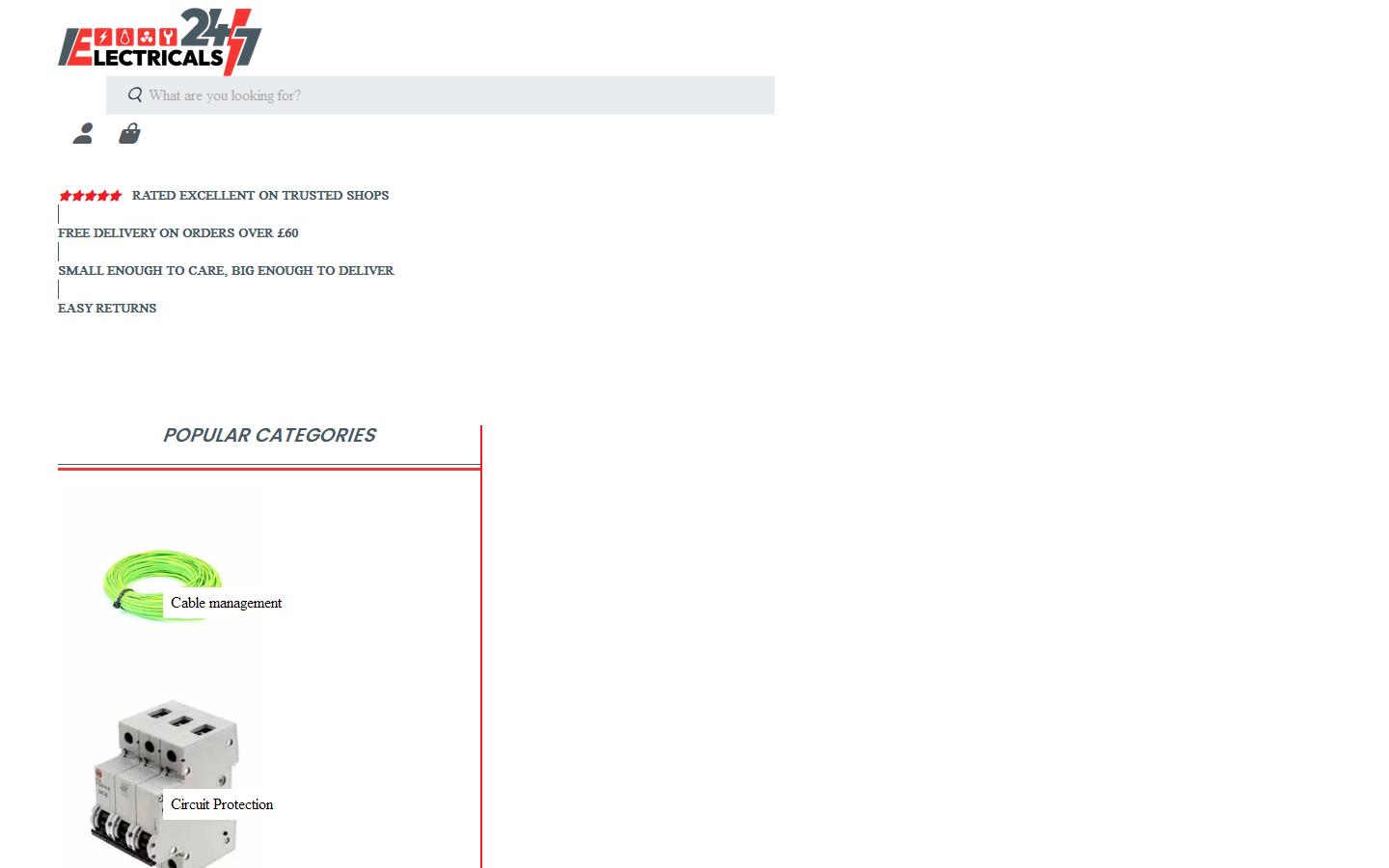 Electricals247 Website