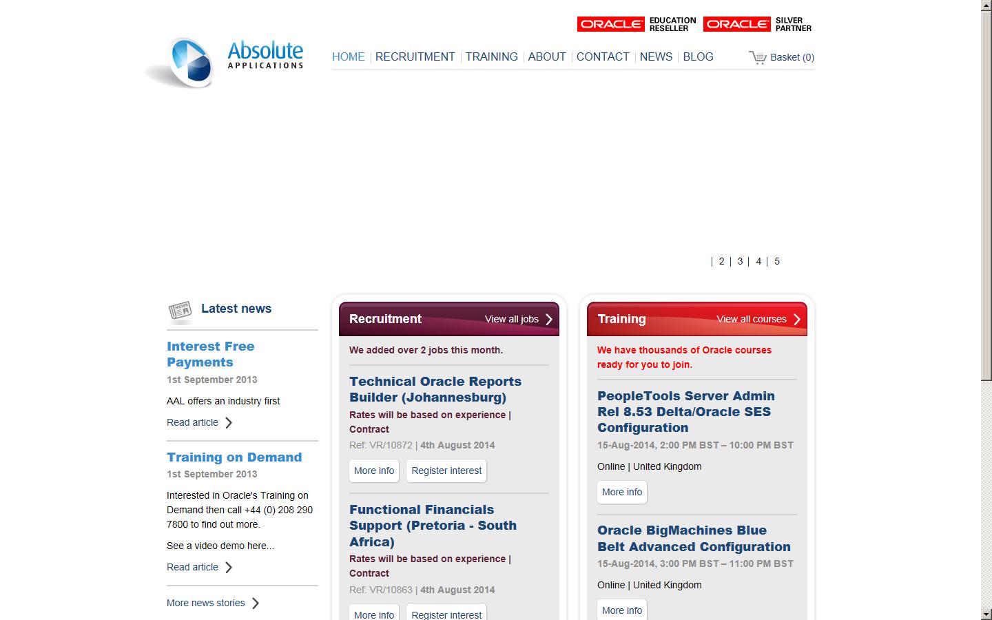 Absolute Applications Ltd Website