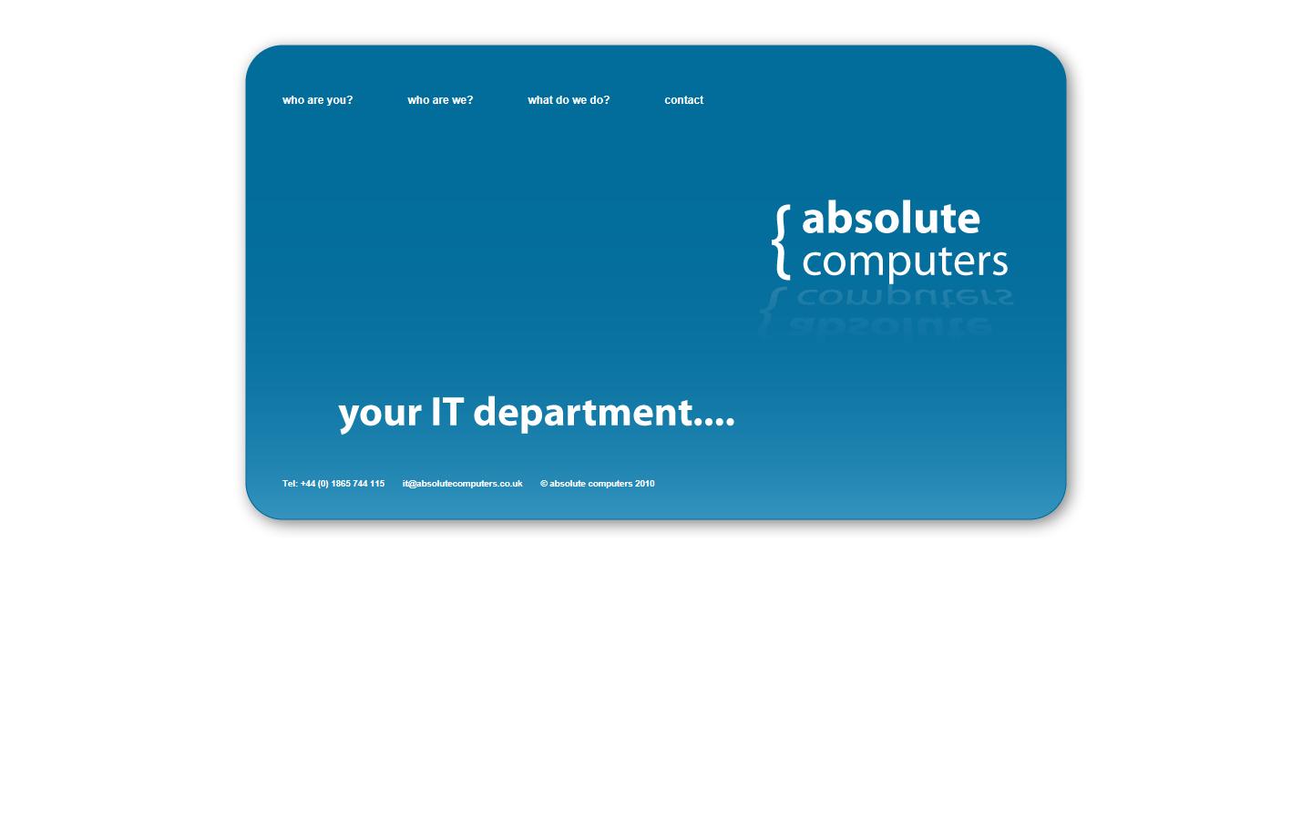 Absolute Computers Ltd Website