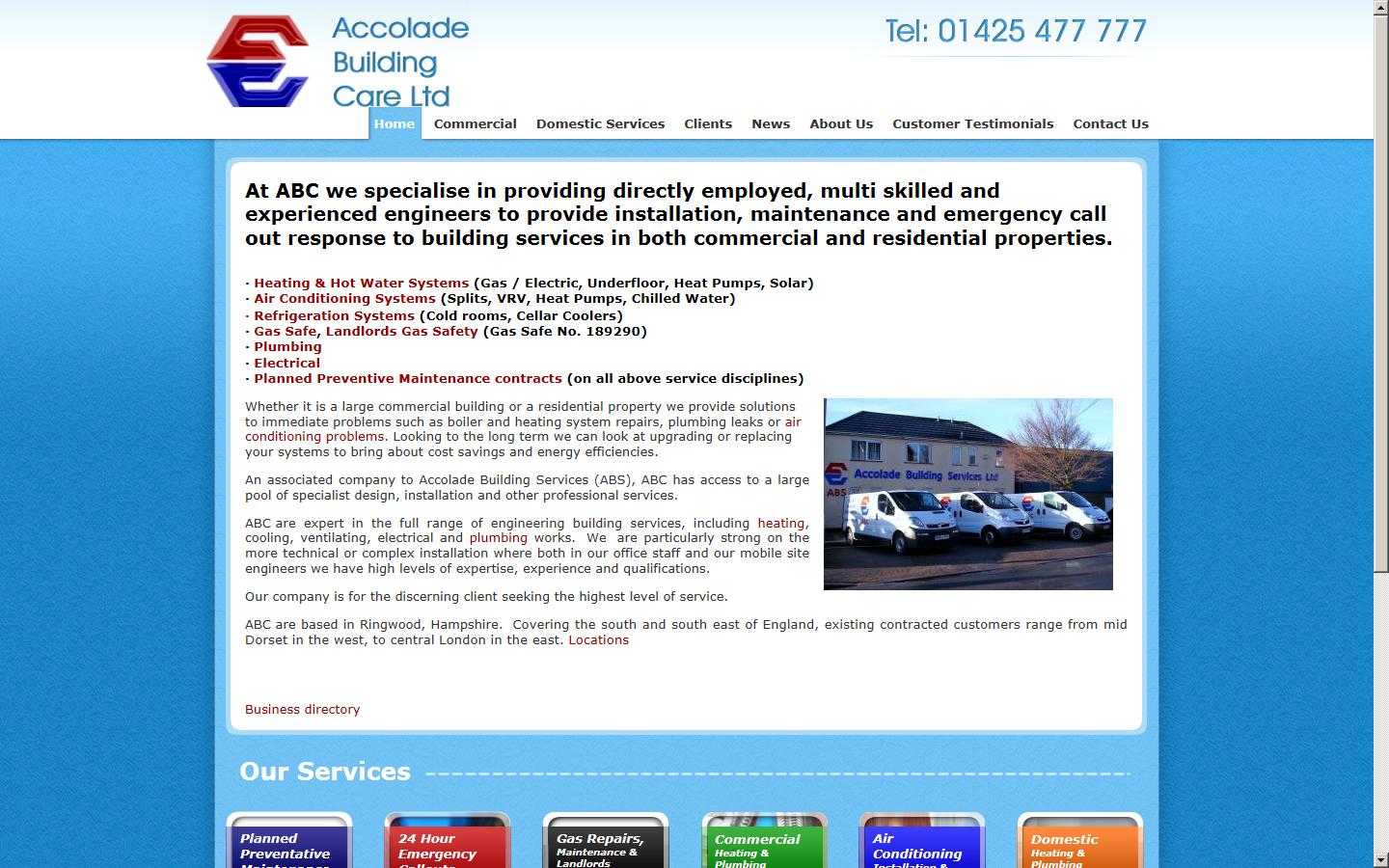 Accolade Building Care Ltd Website