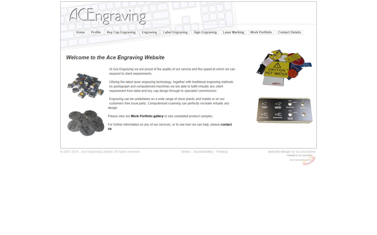 Ace Engraving Website