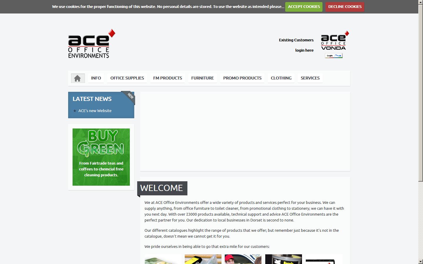 Ace Office Environments Ltd Website