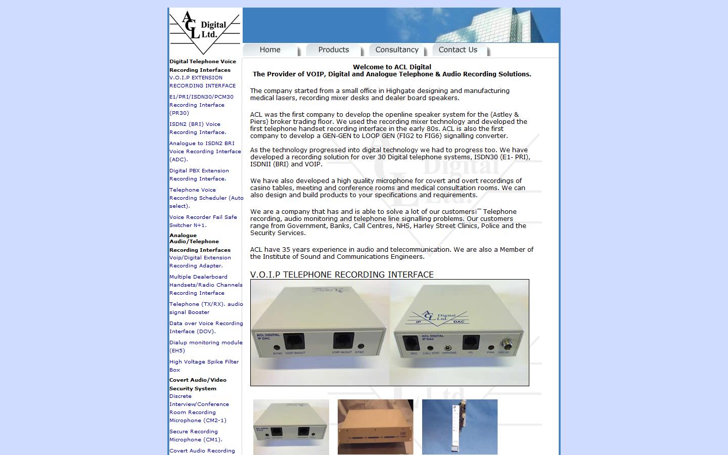 Acl (Digital) Ltd. - London Website