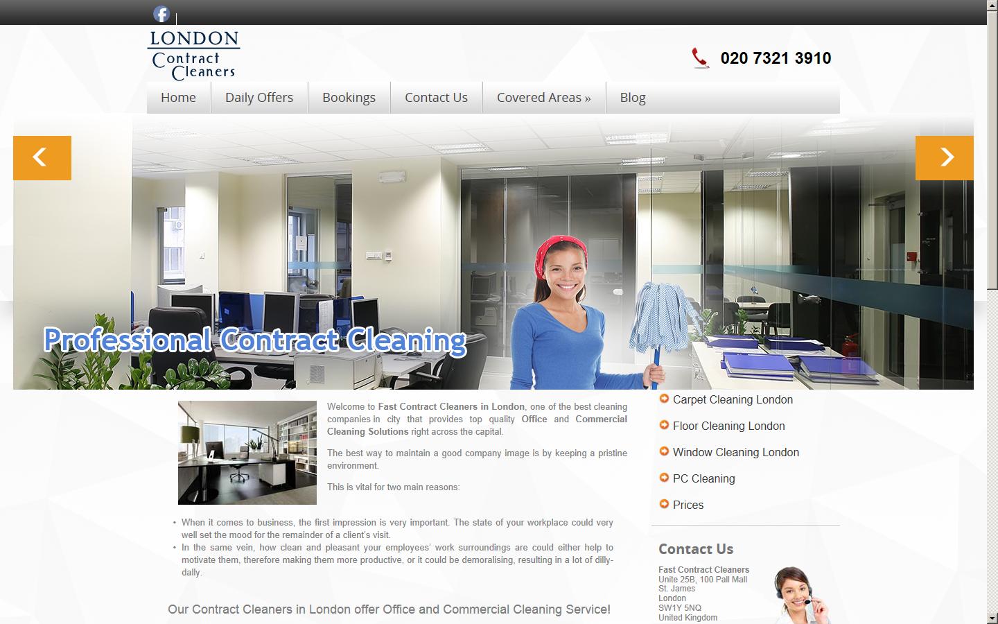 Fast Contract Cleaners Website