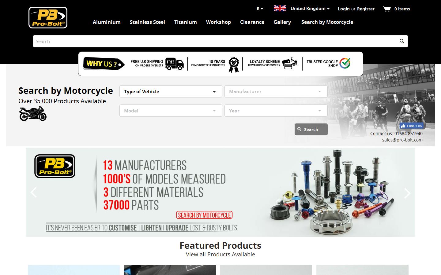 Pro-Bolt Ltd Website