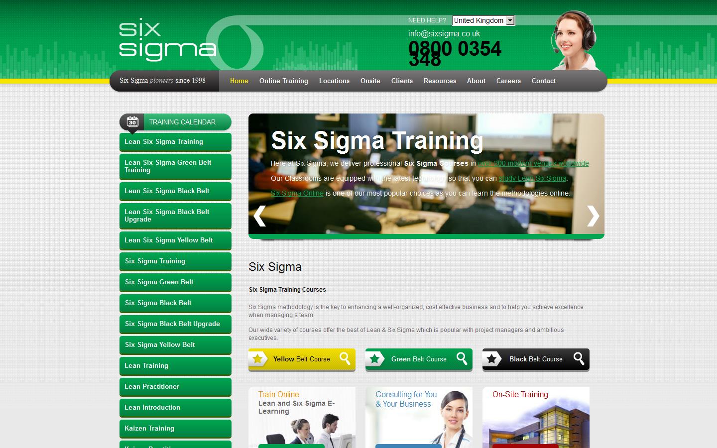 Six Sigma Courses Website