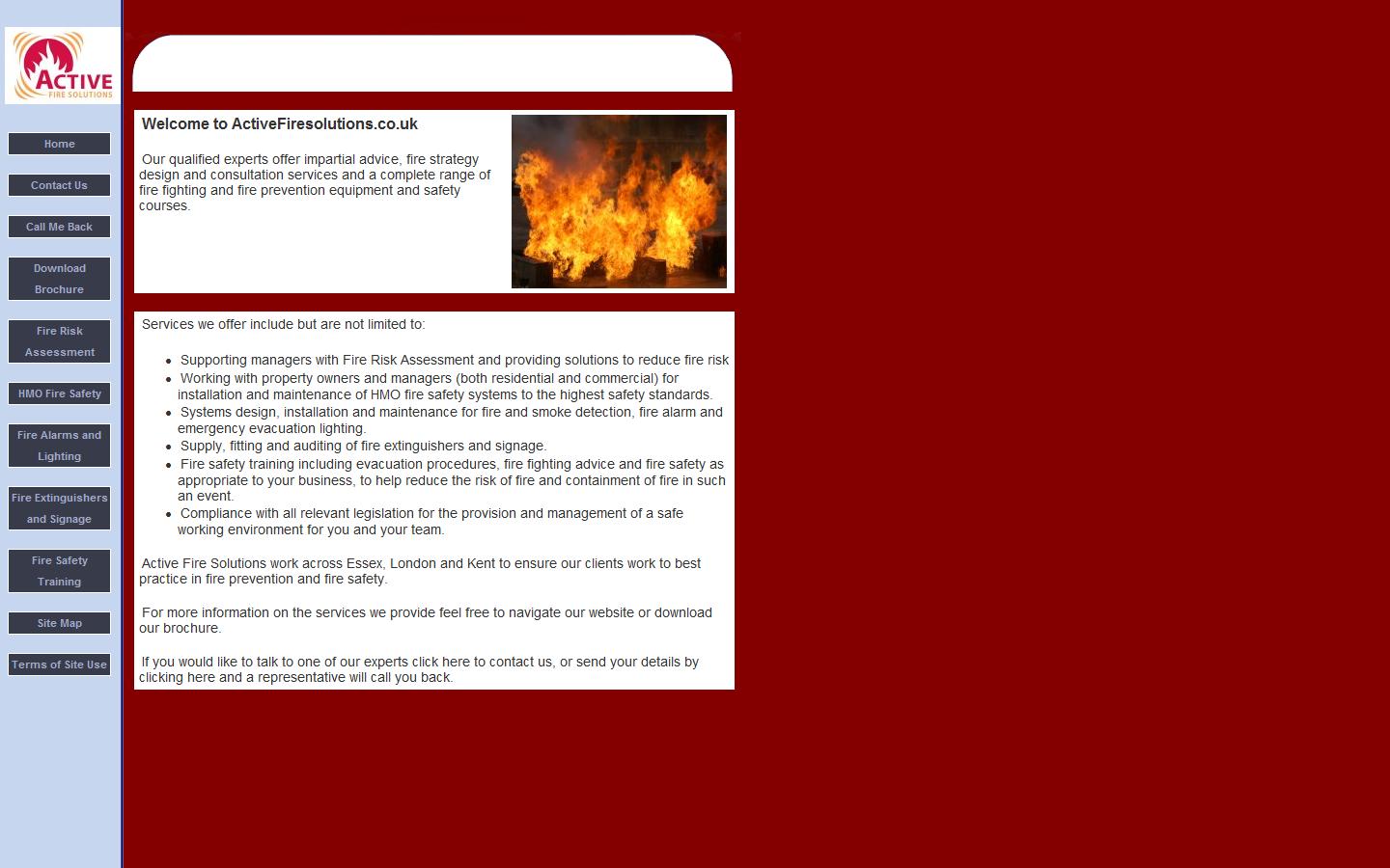 Active Fire Solutions Website