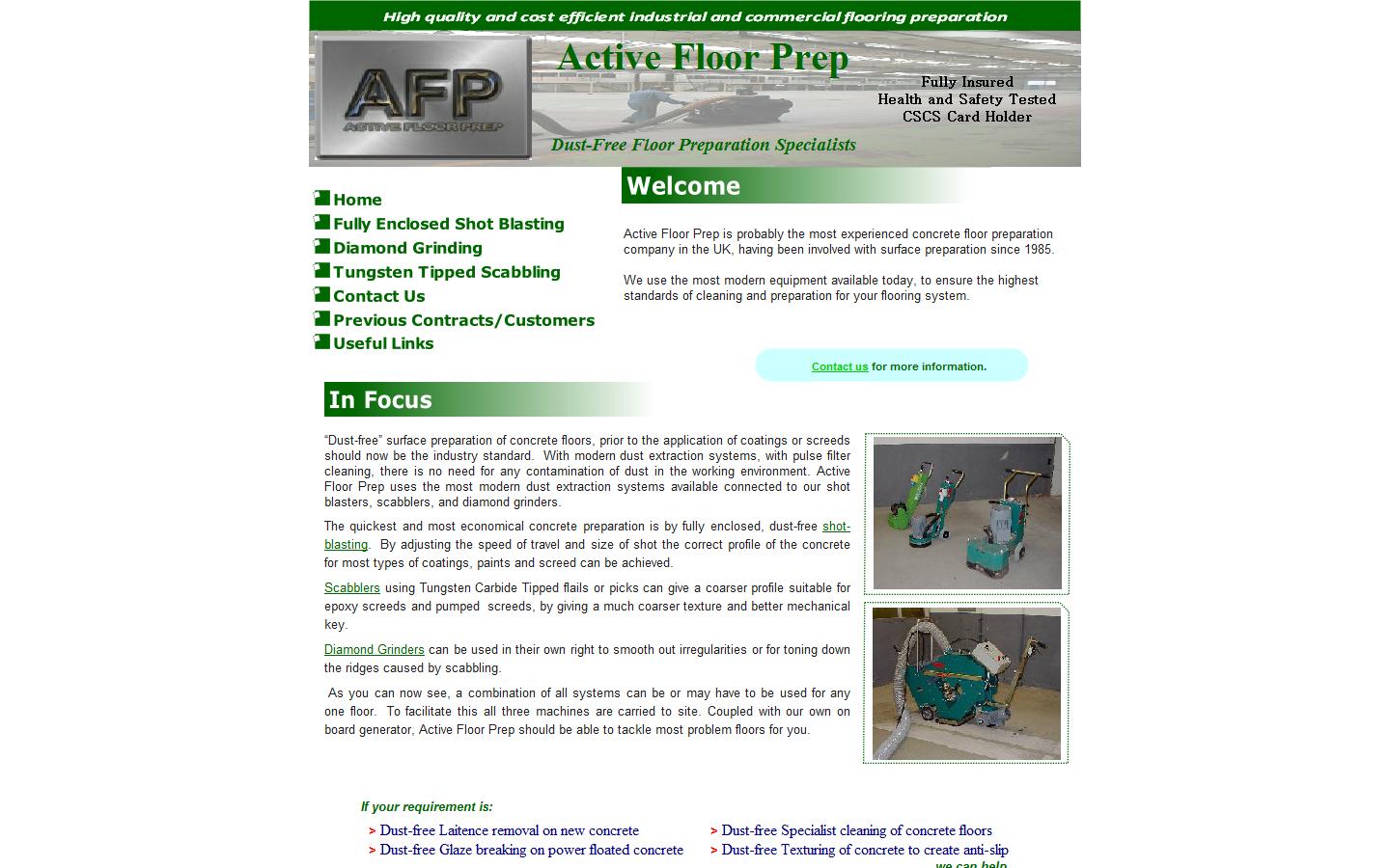 Active Floor Prep  Website