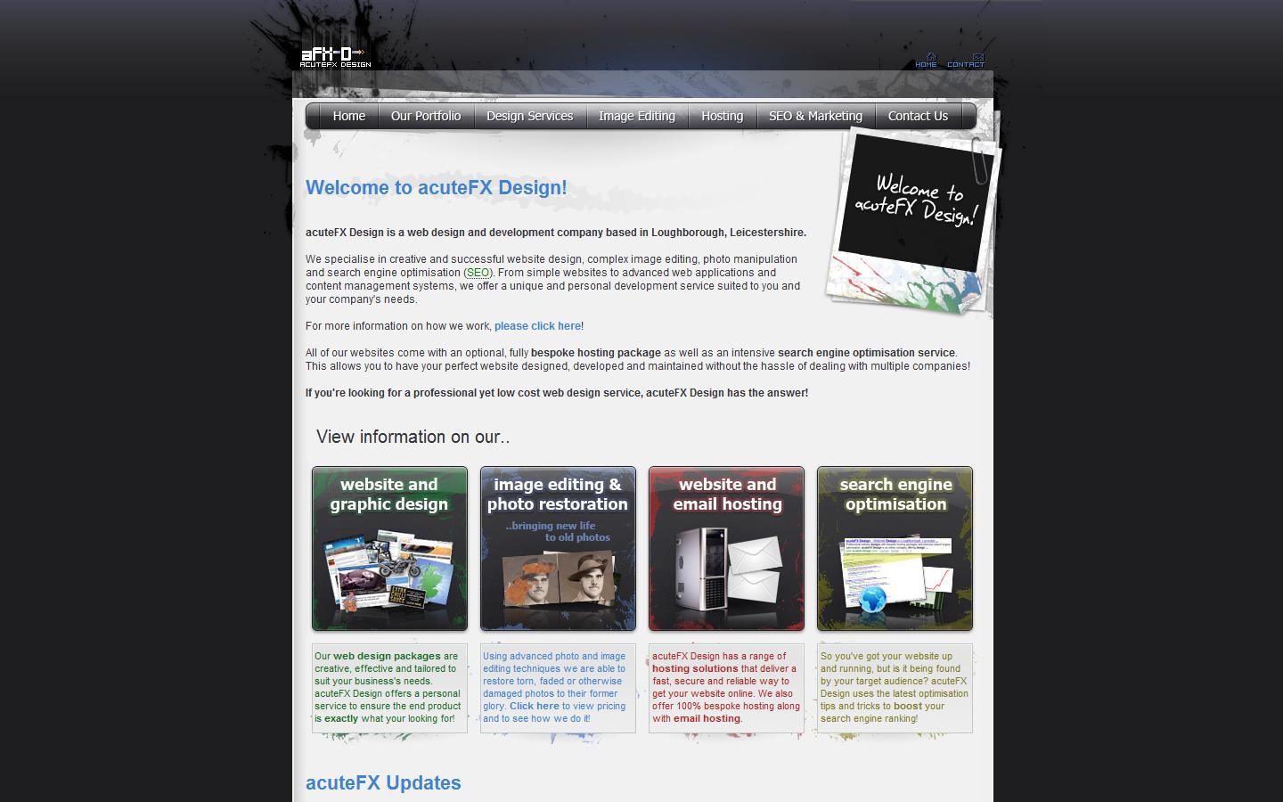 acuteFX Design Ltd. Website