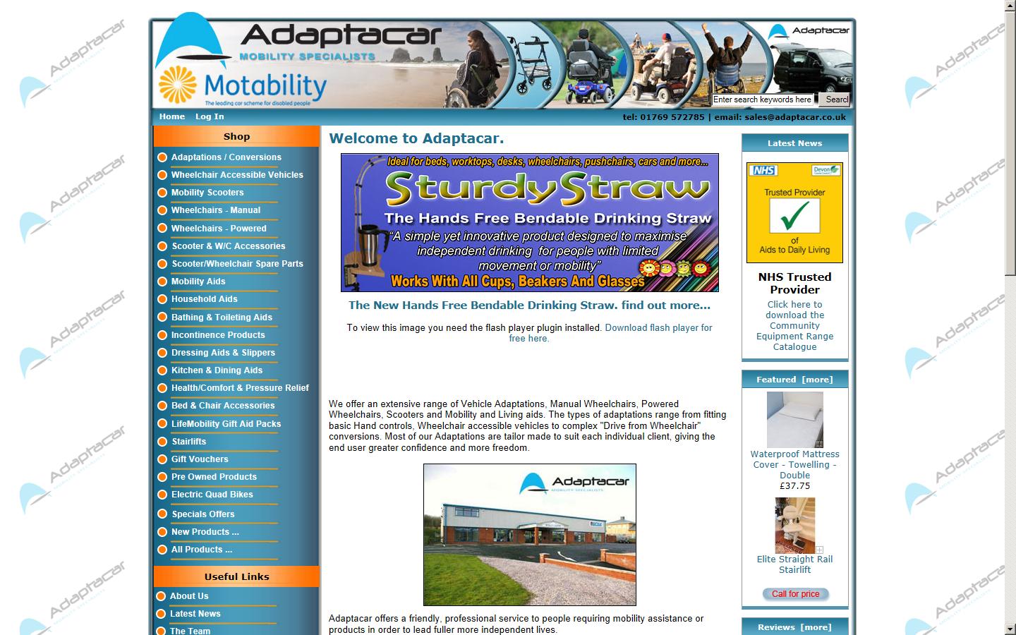 Adaptacar Ltd Website