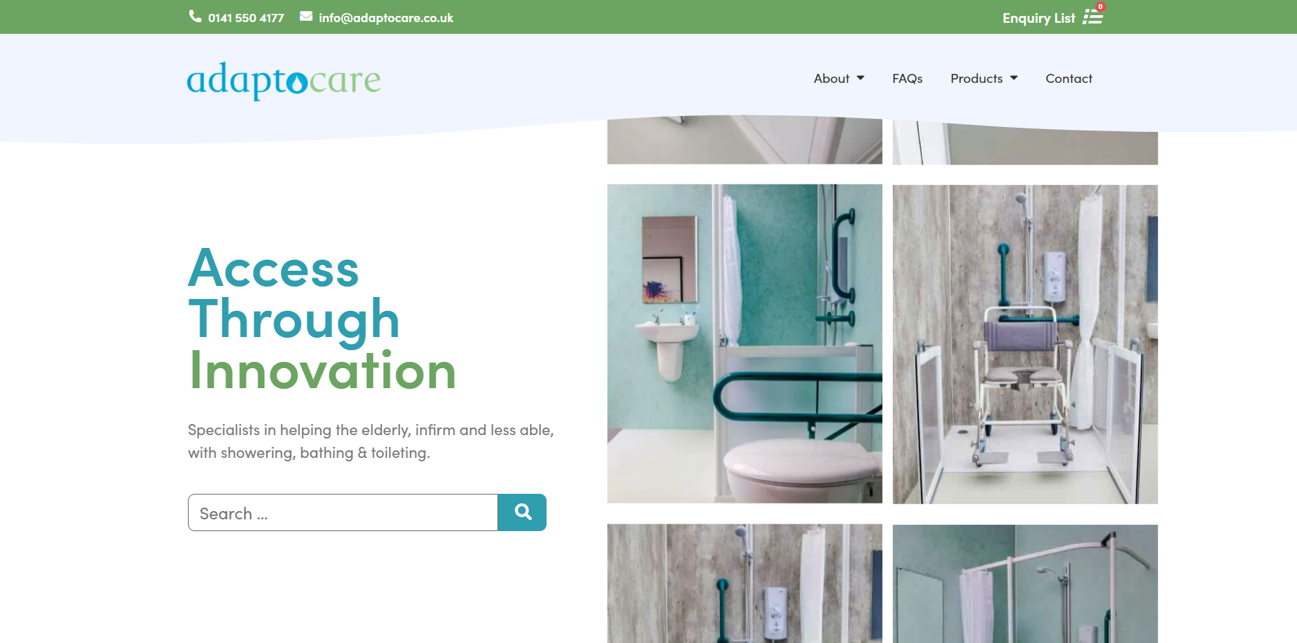 Adaptocare Ltd Website