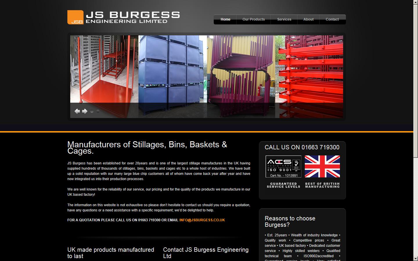 JS Burgess Engineering Ltd Website