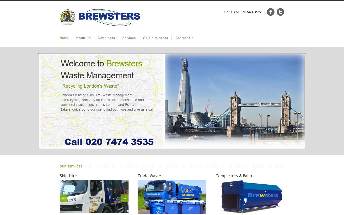 Brewsters Waste Management Ltd Website