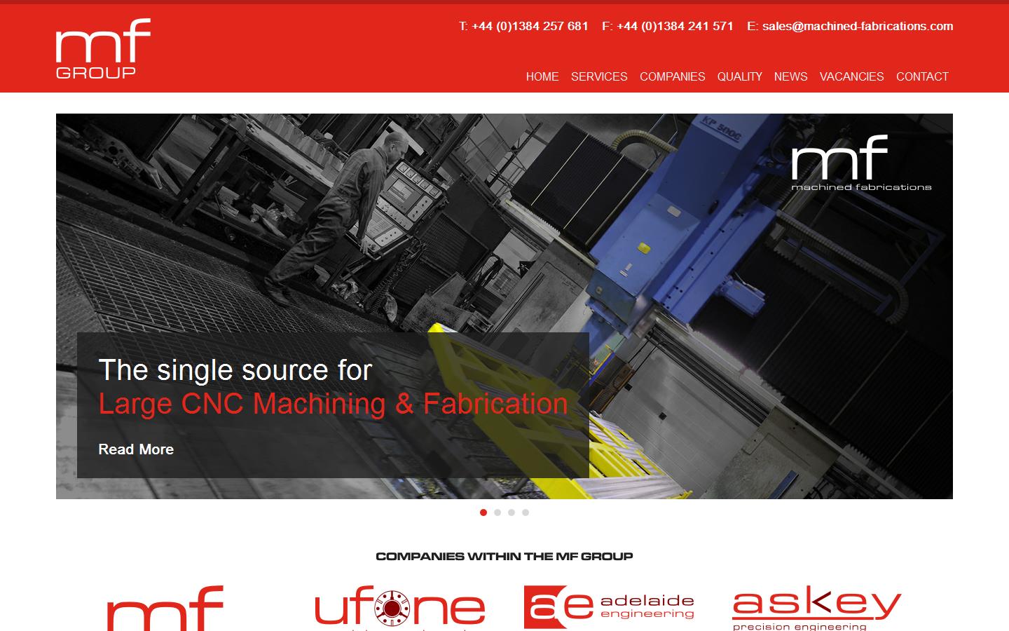 Adelaide Engineering Ltd Website