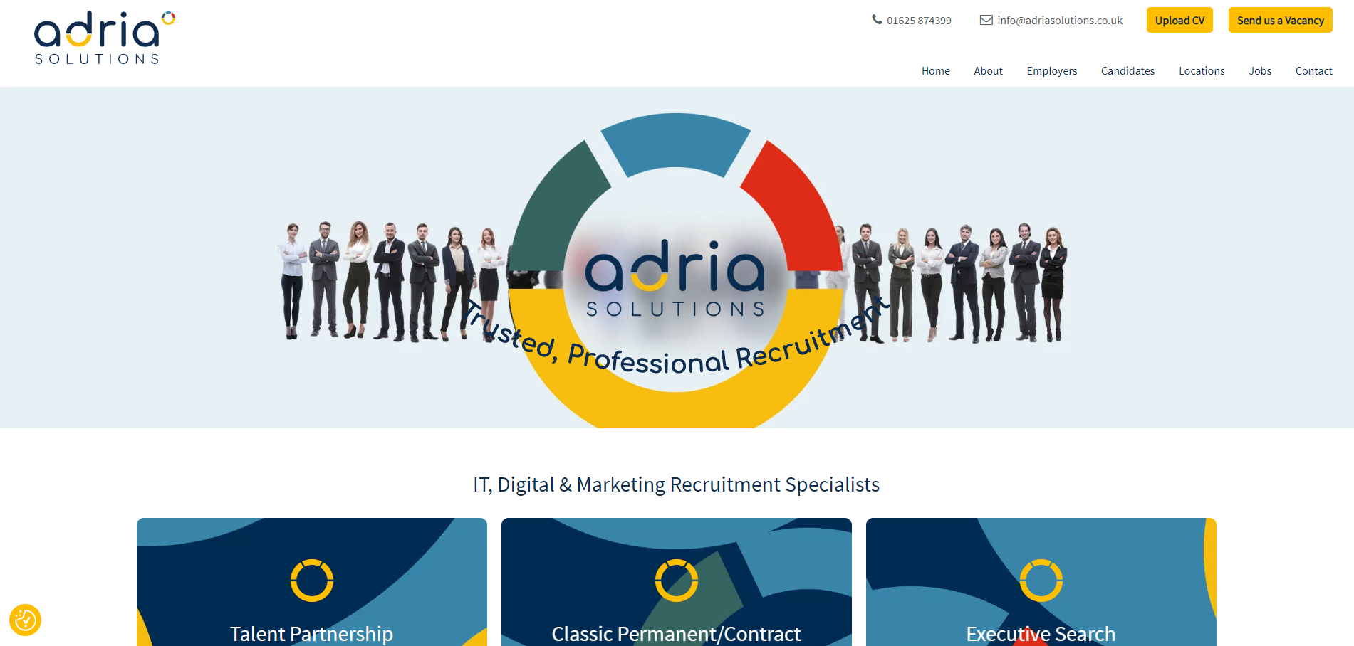 Adria Solutions Ltd Website