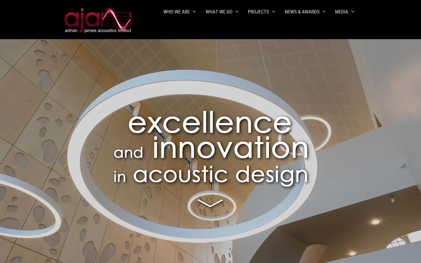 Adrian James Acoustics Ltd Website