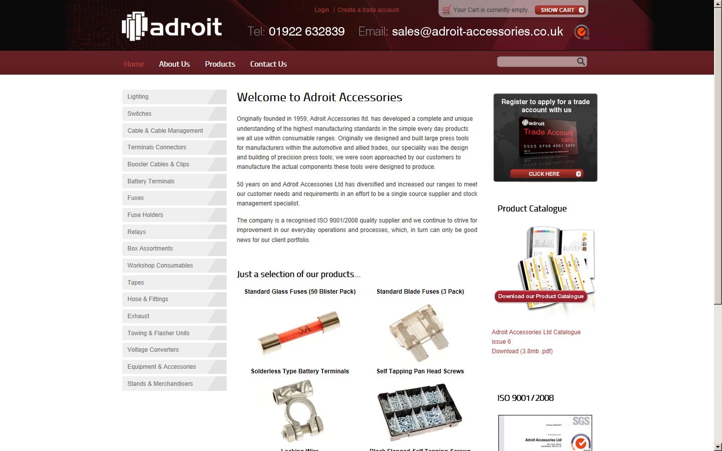 Adroit Accessories Ltd. 	 Website