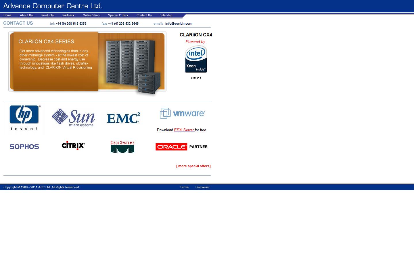 Advanced Computer Centre Ltd Website