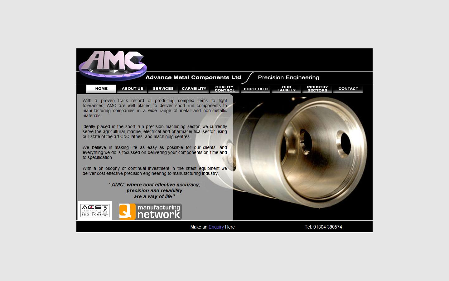 Advance Metal Components Website