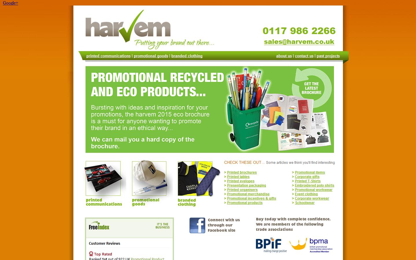 Harvem Ltd Website