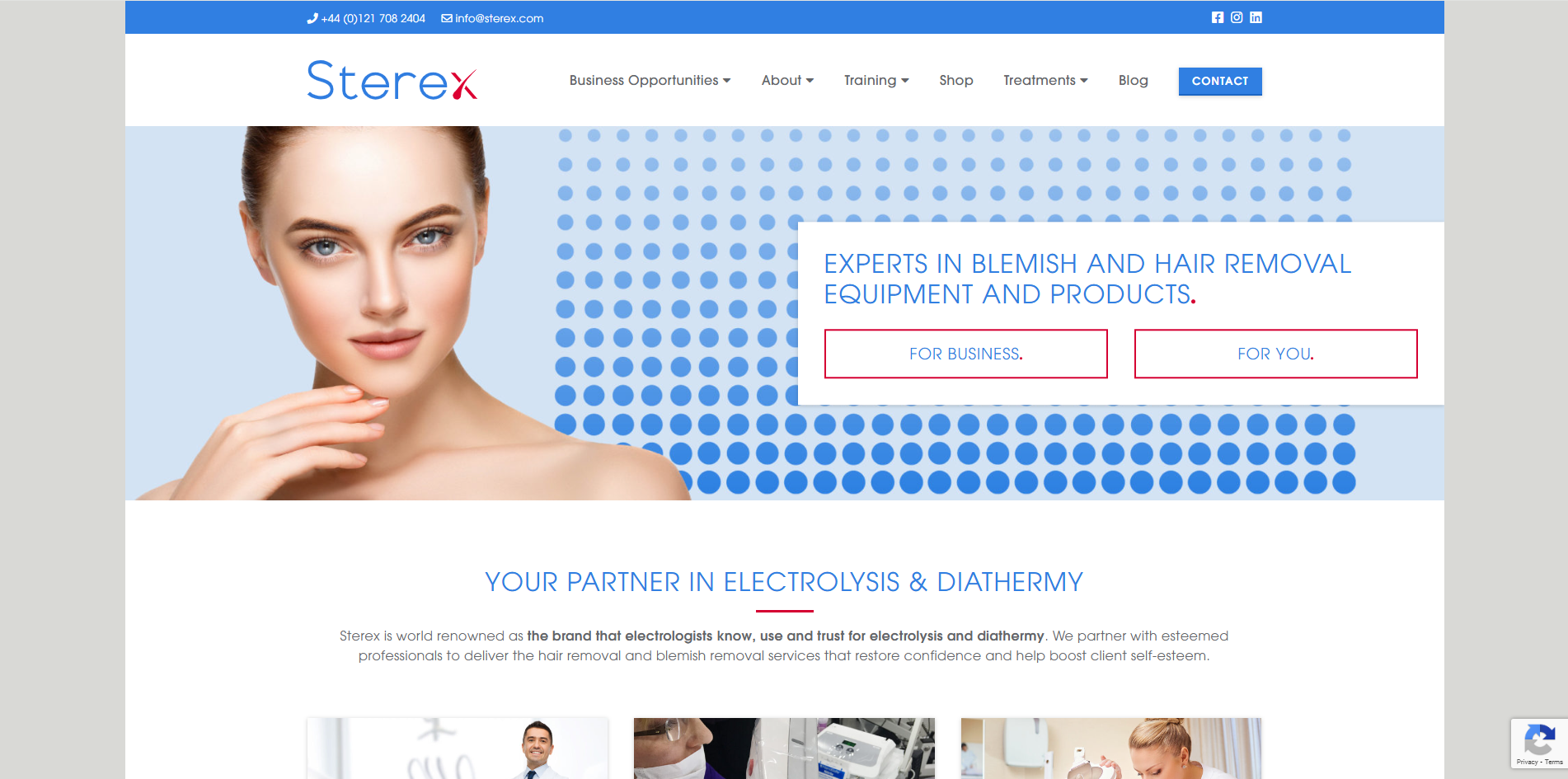Sterex-Electrolysis Ltd Website