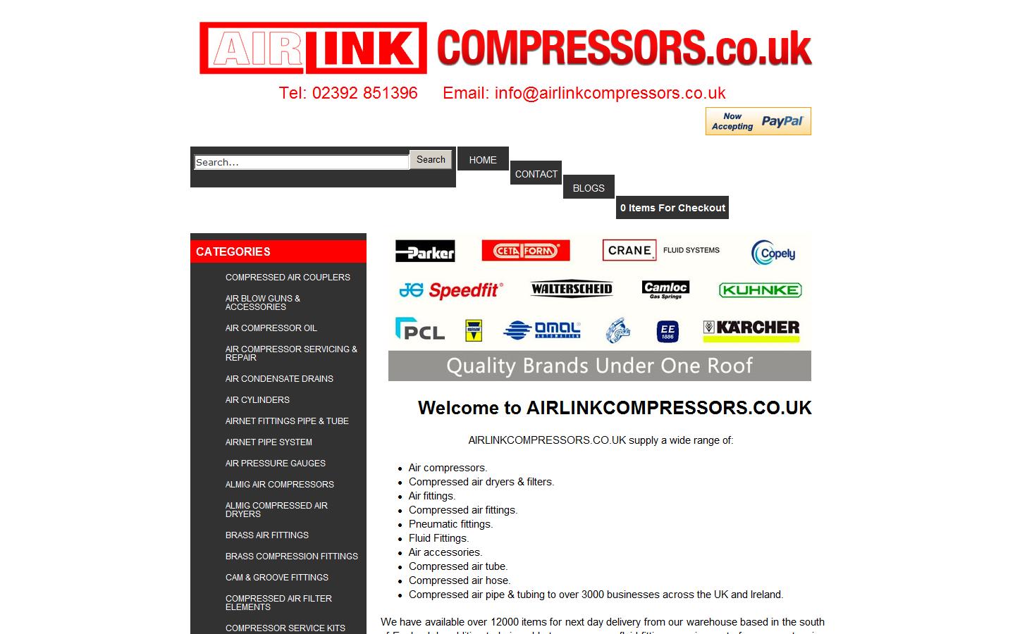 AIRLINK Compressors - Portsmouth Website