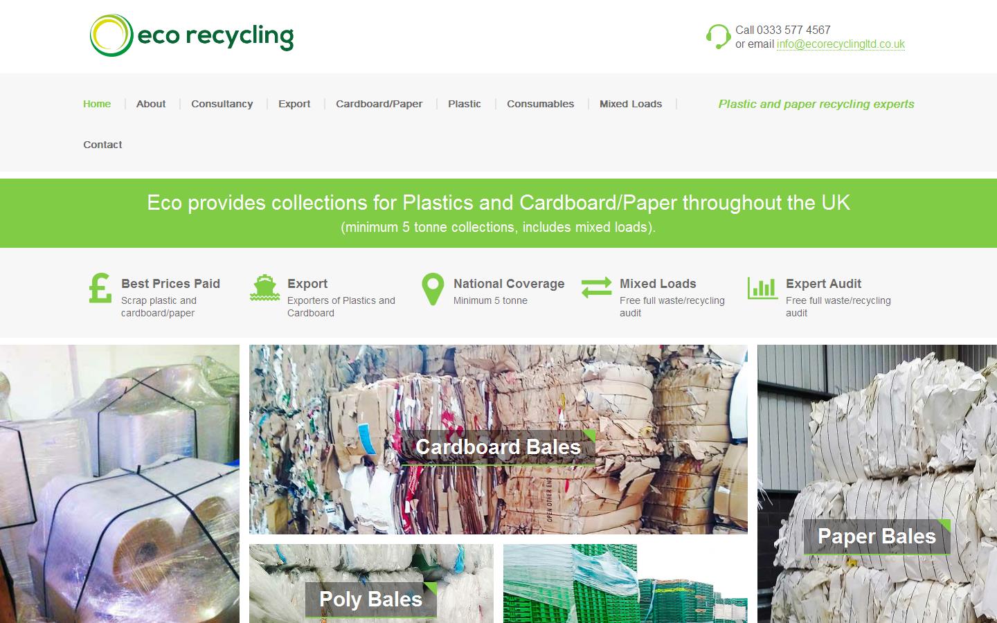 Eco Recycling Limited Website