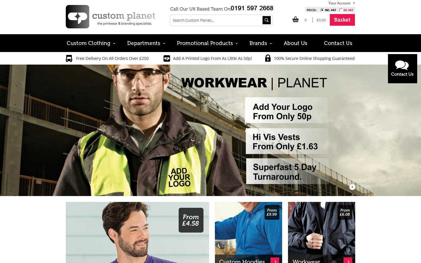 Custom Planet Ltd Website