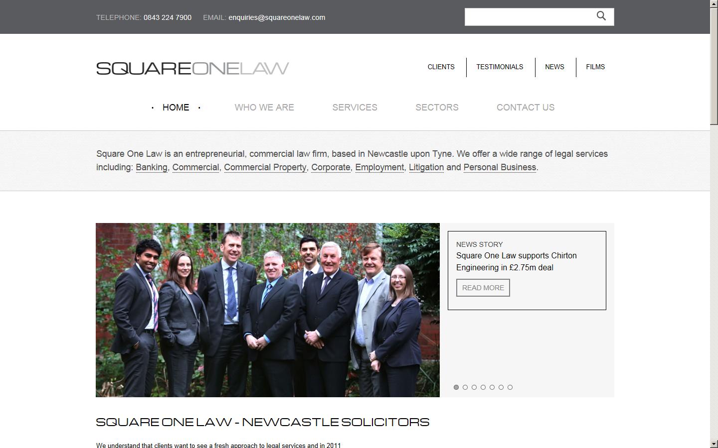 Square One Law LLP Website