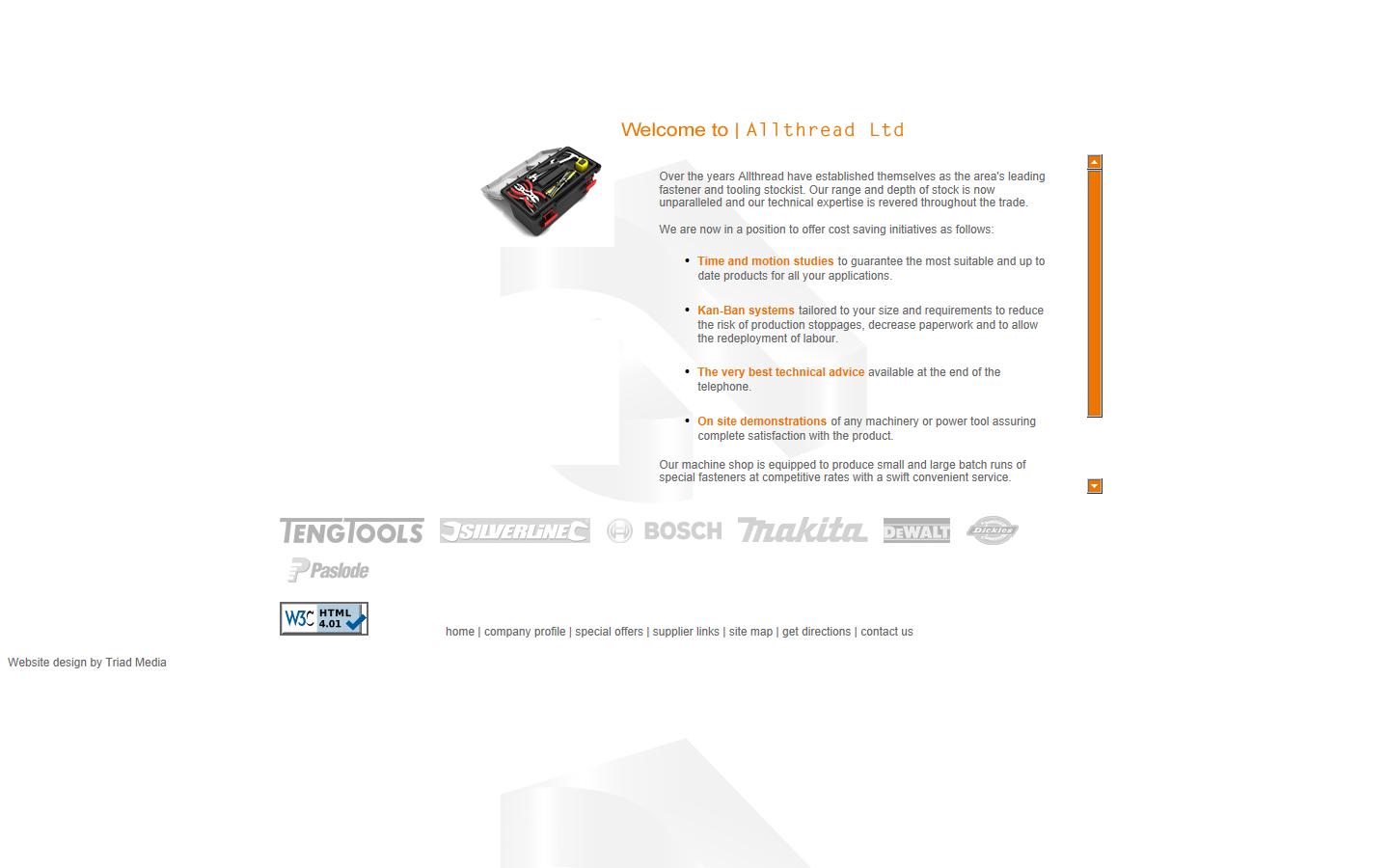 Allthread Tools and Fasteners Ltd Website