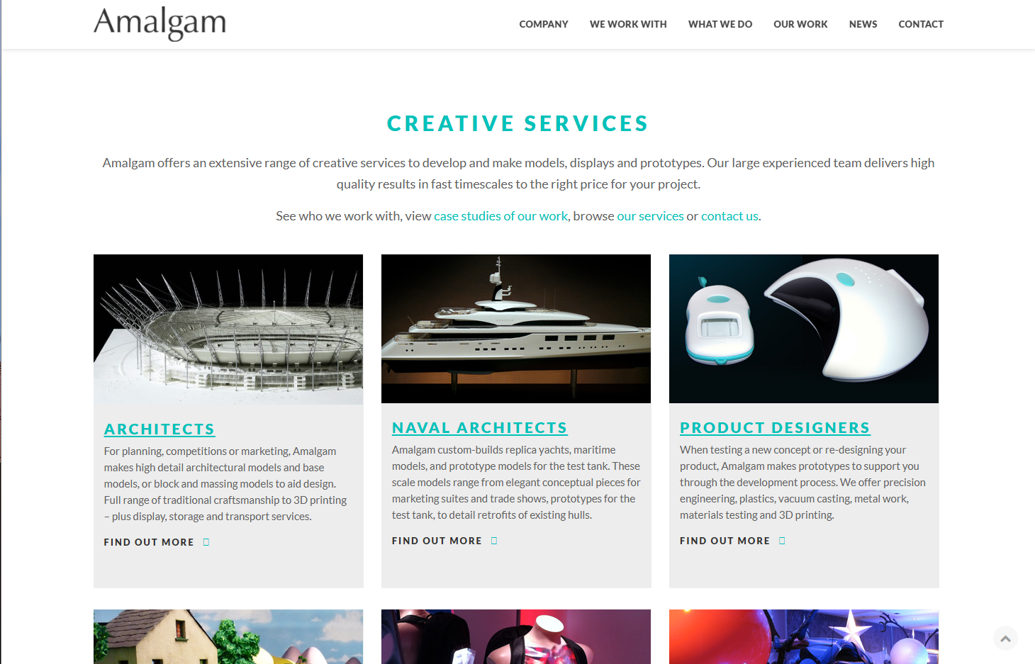 Amalgam Modelmaking Ltd Website