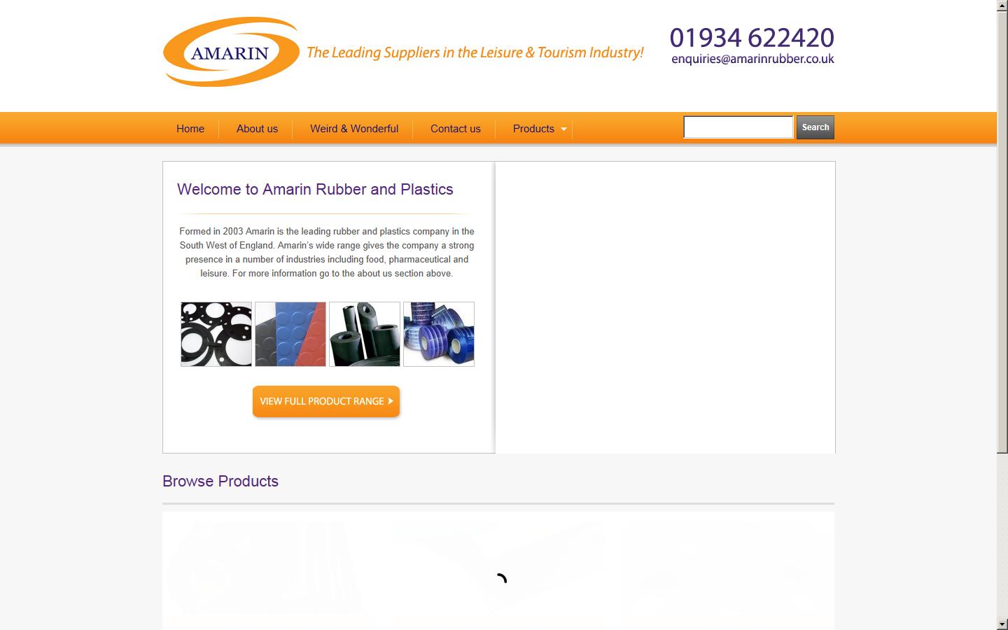 Amarin Rubber & Plastics Ltd Website
