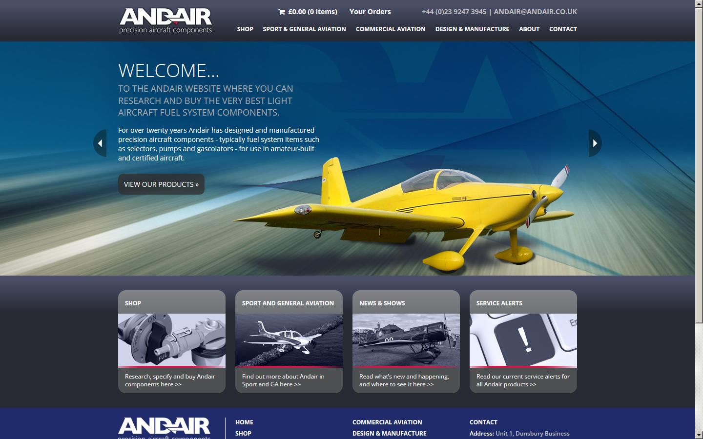 Andair Ltd. - Havant Website