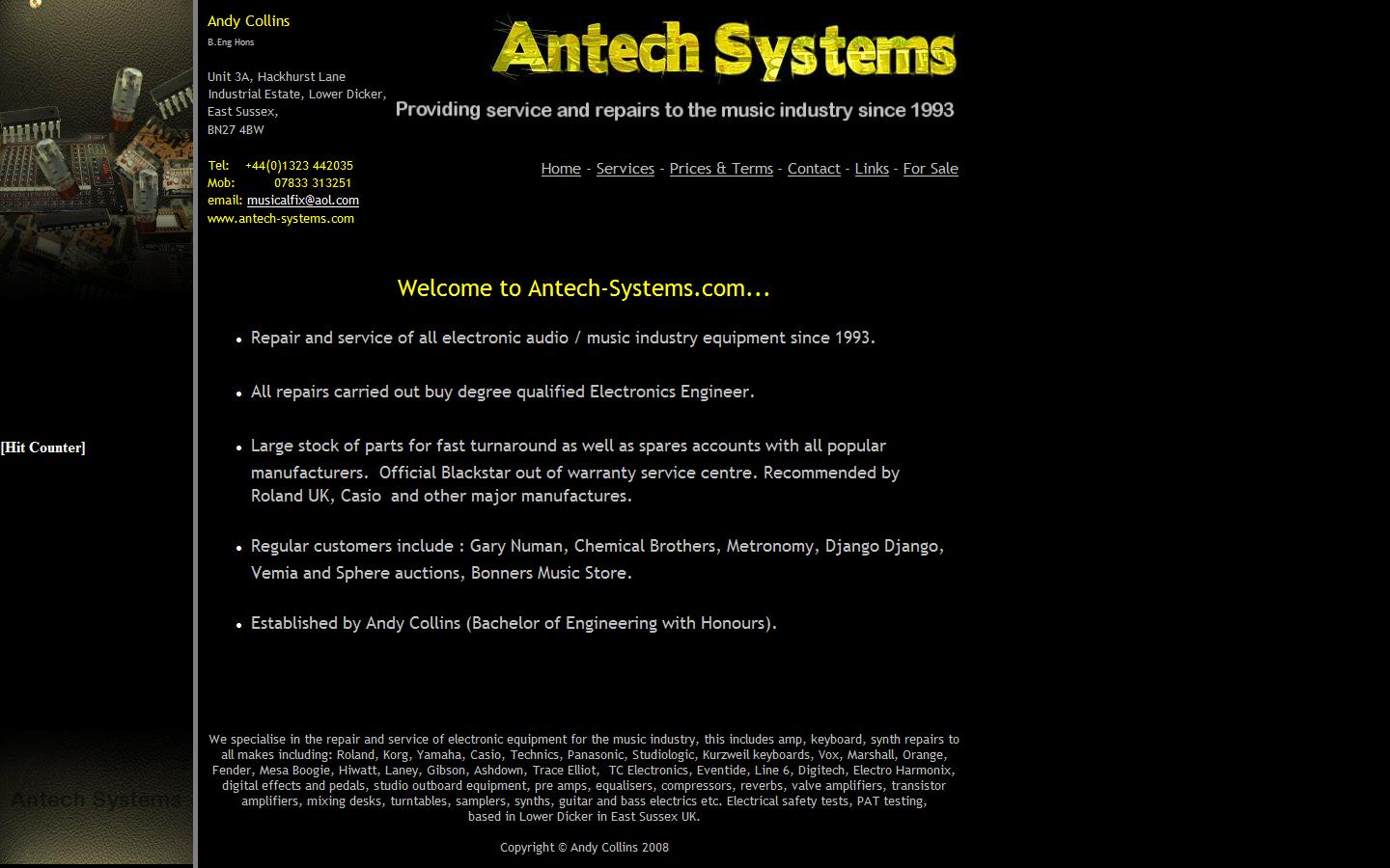 Antech Systems - Eastbourne Website