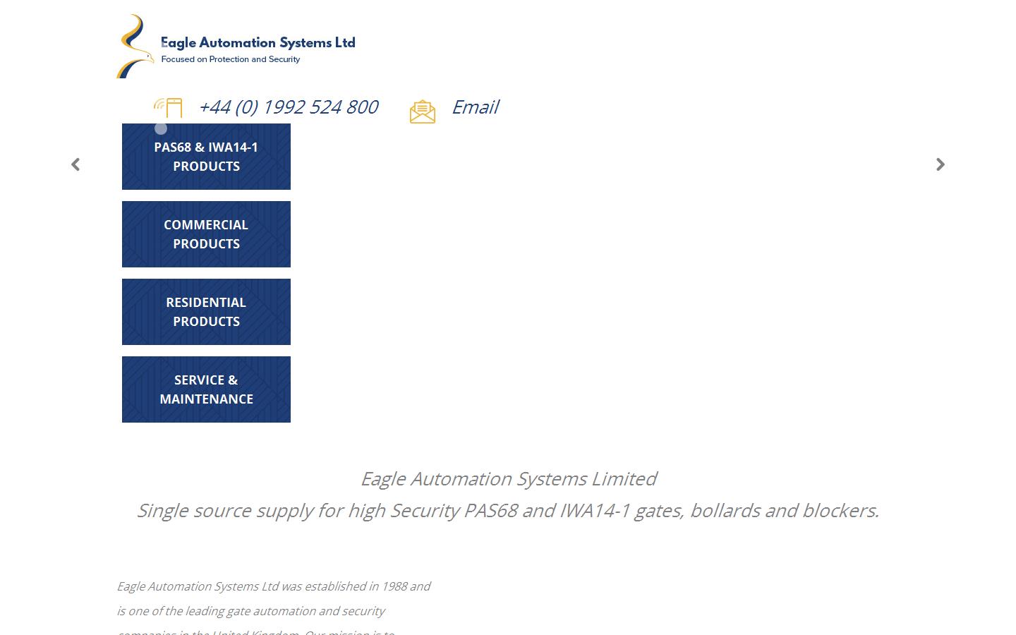 Eagle Automation Systems Website