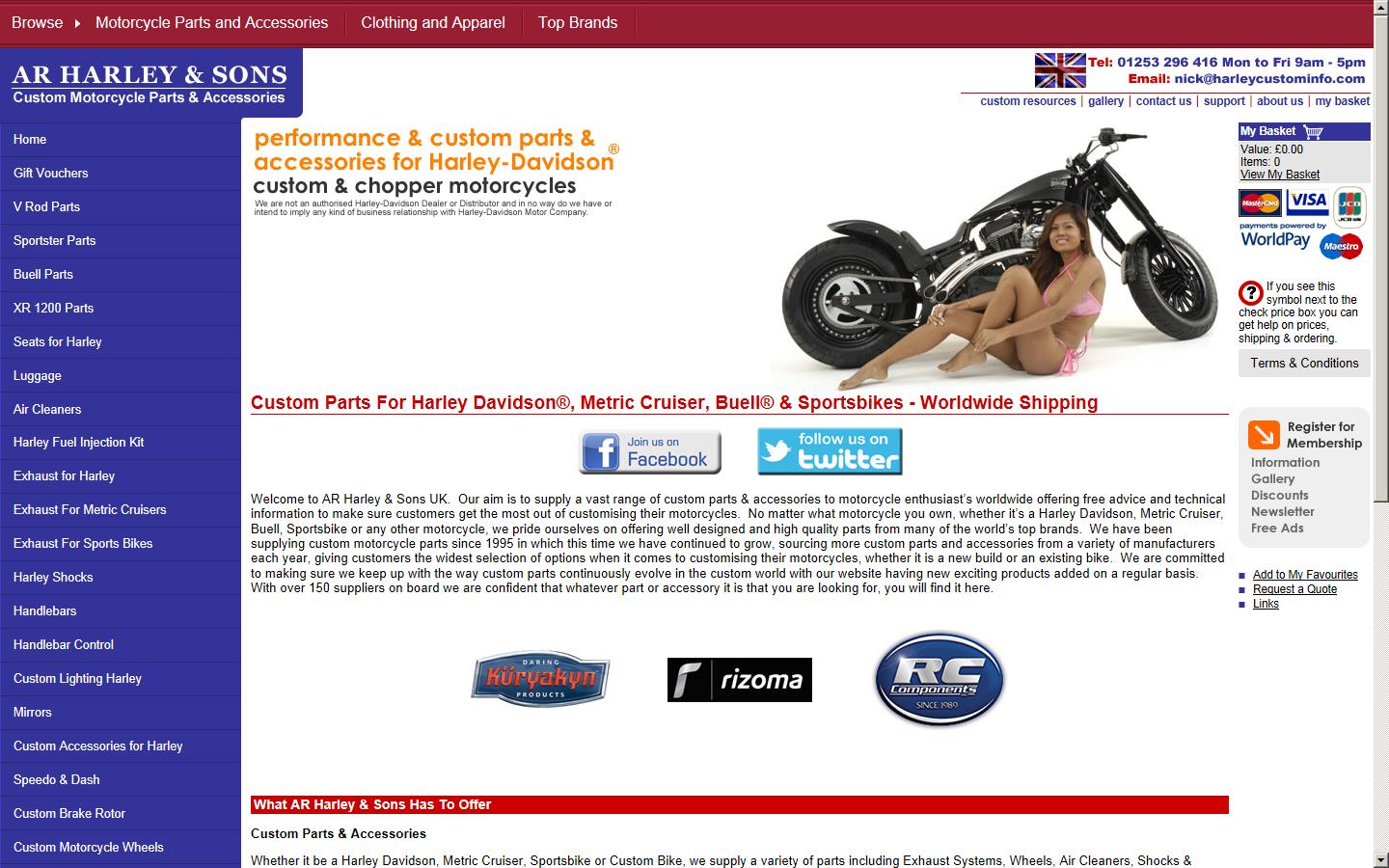 A R Harley (2008) Ltd Website