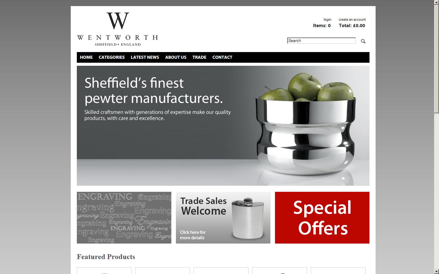 A.R.Wentworth Ltd  Website