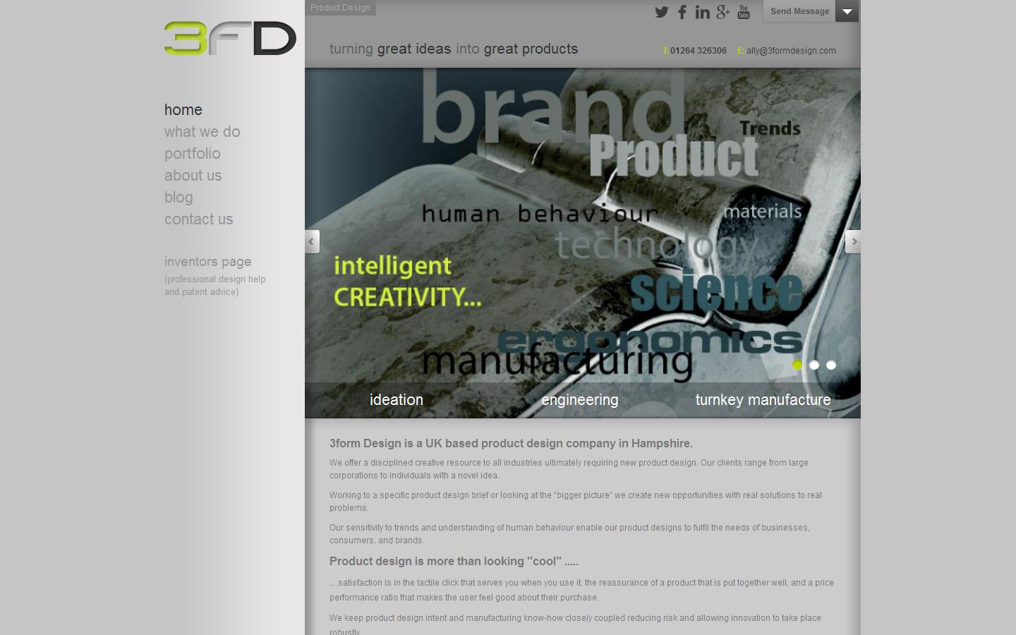 3form Design Website