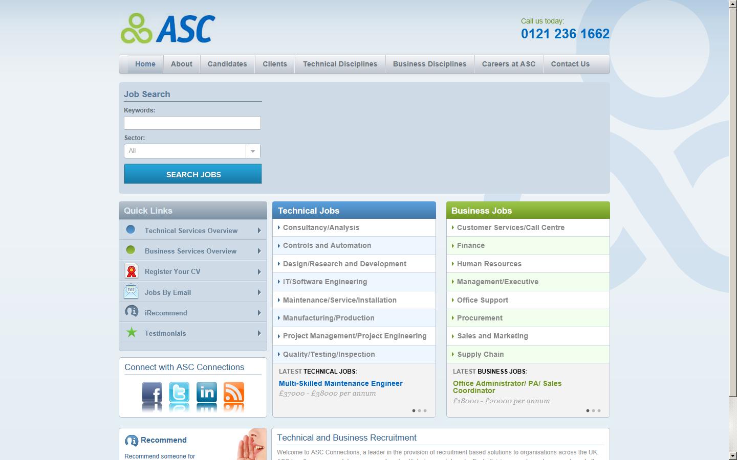 ASC Connections Website